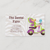 Dentist Visitekaartje Scooter Cute Fairy (Achterkant)