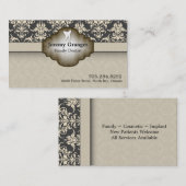 Dentist Visitekaartje - Tooth  Beige Brown (Voorkant / Achterkant)