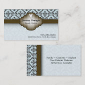 Dentist Visitekaartje - Tooth  Blue & Brown (Voorkant / Achterkant)