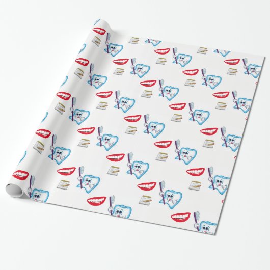 Dentist voor verpakkingspapier cadeaupapier (Uitgerold)