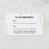 Dentist White Teeth Dental Care Appointment Afsprakenkaartje (Achterkant)