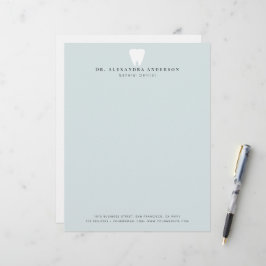 Dentist White Teeth Light Blue Briefhoofd