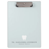 Dentist White Teeth Light Blue Klembord (Voorkant)