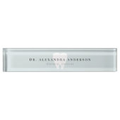 Dentist White Teeth Light Blue Naambordje (Voorkant)