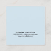 Dentist White Tooth Dental Office Appointment Afsprakenkaartje (Achterkant)