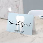 Dentist White Tooth van het tandheelkundige kantoo Bedankkaart<br><div class="desc">Dentale Office Dentist White Tooth Mint Blue Dank u wel kaarten.</div>