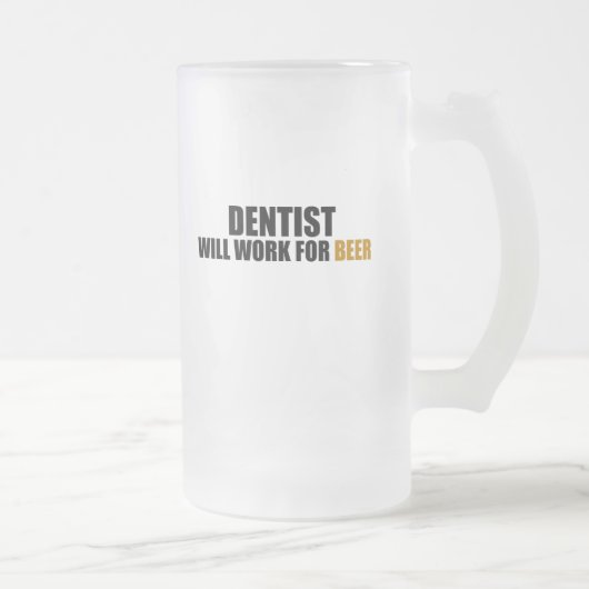 Dentist-Will werkt voor bier Matglas Bierpul (Rechts)