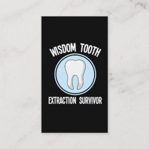 Dentist Wisdom Tooth Extraction Survivor Dentistry Visitekaartje