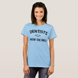 Dentisten kennen het T-shirt voor het drillicht