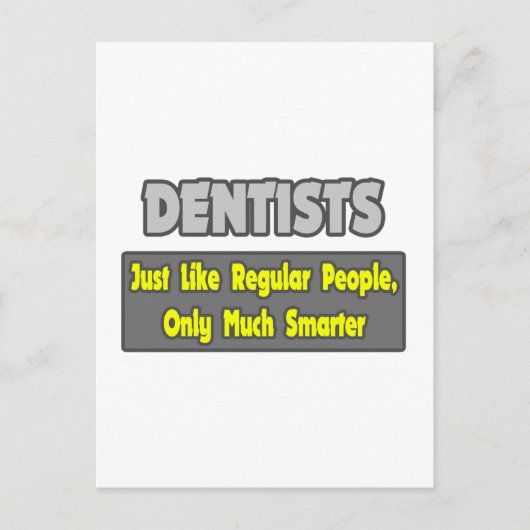 Dentisten... slimmer briefkaart (Voorkant)