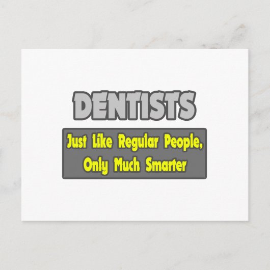 Dentisten... slimmer briefkaart (Voorkant)