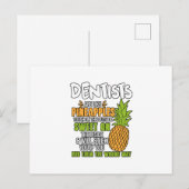 Dentisten zijn als ananassen. briefkaart (Voorkant / Achterkant)