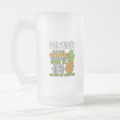 Dentisten zijn als ananassen. matglas bierpul (Links)