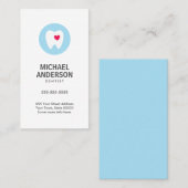 Dentistisch visitekaartje, modern en minimaal tand visitekaartje (Voorkant / Achterkant)