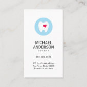 Dentistisch visitekaartje, modern en minimaal tand visitekaartje (Voorkant)