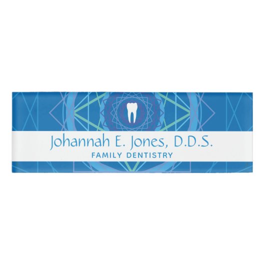 Dentistische geografie naambadge (Voorkant)