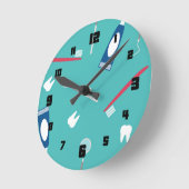 Dentistische instrumenten naadloos patroon ronde klok (Hoek)