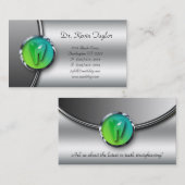 Dentistische Logo Tooth van tandheelkundig Visitek Visitekaartje (Voorkant / Achterkant)