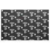 Dentistische symbolen en Tooth Black Stof (Fat Quarter)
