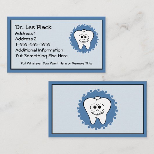 Dentistische Visitekaartjes (Voorkant / Achterkant)