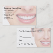 Dentistische Visitekaartjes Afsprakenkaartje (Voorkant / Achterkant)