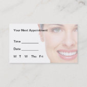 Dentistische Visitekaartjes Afsprakenkaartje (Achterkant)