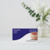 Dentistische Visitekaartjes Afsprakenkaartje (Staand voorkant)