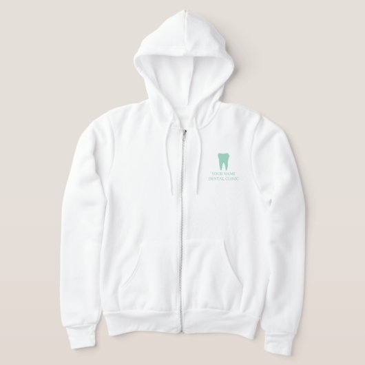 Dentistry hoodie with custom molar tooth logo (Laagn)