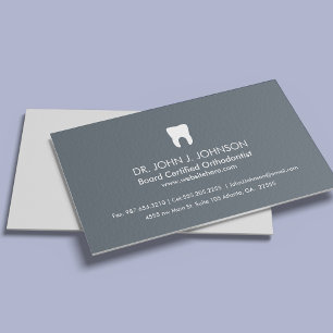 Dentistry Professional Slate Grey Visitekaartje
