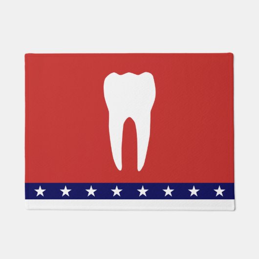 Dentistry Star Striped Doormat Deurmat (Voorkant)