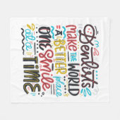 Dentists maken de wereld een betere plek fleece deken (Voorkant (Horizontaal))