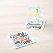 Dentists maken de wereld een betere plek kartonnen onderzetters (Insitu)