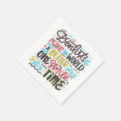 Dentists maken de wereld een betere plek servet (Hoek)