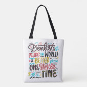 Dentists maken de wereld een betere plek tote bag (Achterkant)