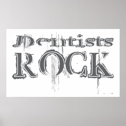 Dentists Rock Poster (Voorkant)