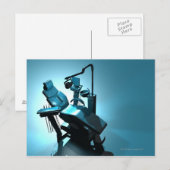 Dentist's stoel, computerkunstwerk. briefkaart (Voorkant / Achterkant)