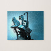 Dentist's stoel, computerkunstwerk. legpuzzel (Horizontaal)