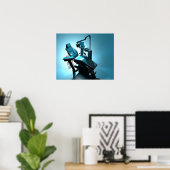 Dentist's stoel, computerkunstwerk. poster (Thuiskantoor)