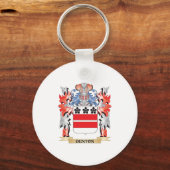 Denton Coat of Arms - Familie Crest Sleutelhanger (Voorkant)