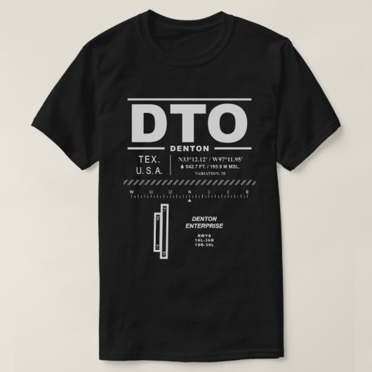 Denton Enterprise Airport DTO USAA T-shirt (Design voorkant)