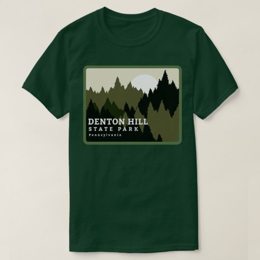 Denton Hill State Park Pennsylvania Forest Sunrise T-shirt (Design voorkant)