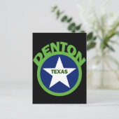 DENTON, TEXAS BRIEFKAART (Staand voorkant)