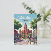 Denton, Texas Briefkaart (Staand voorkant)
