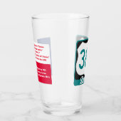 Denton, Texas en US 380, Pint Glass Glas (Rechts)