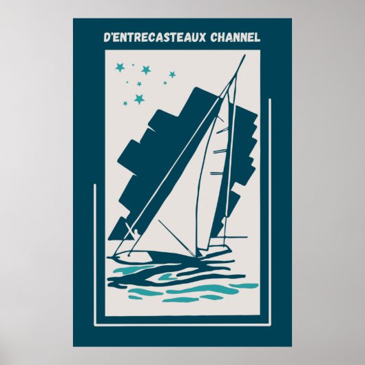 D'entrecasteaux Channel, Australië -  Sail Poster (Voorkant)