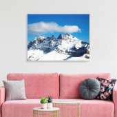 Dents du Midi Swiss Holiday Card Canvas Afdruk (Insitu (Woonkamer))