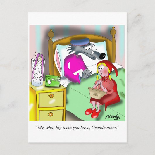 Denture Cartoon 9394 Briefkaart (Voorkant)