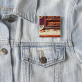 Dentures Vierkante Button 5,1 Cm (In situ)