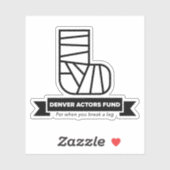 Denver Actors Fund Sticker (Vel)