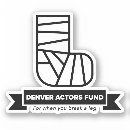 Denver Actors Fund Sticker (Voorkant)